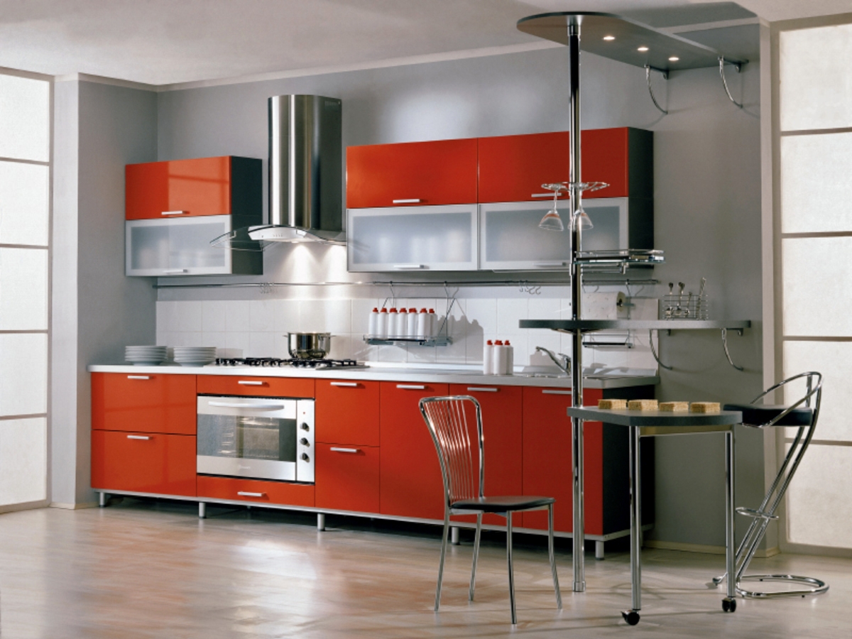 Кухня с барной стойкой Исидора 4 метра