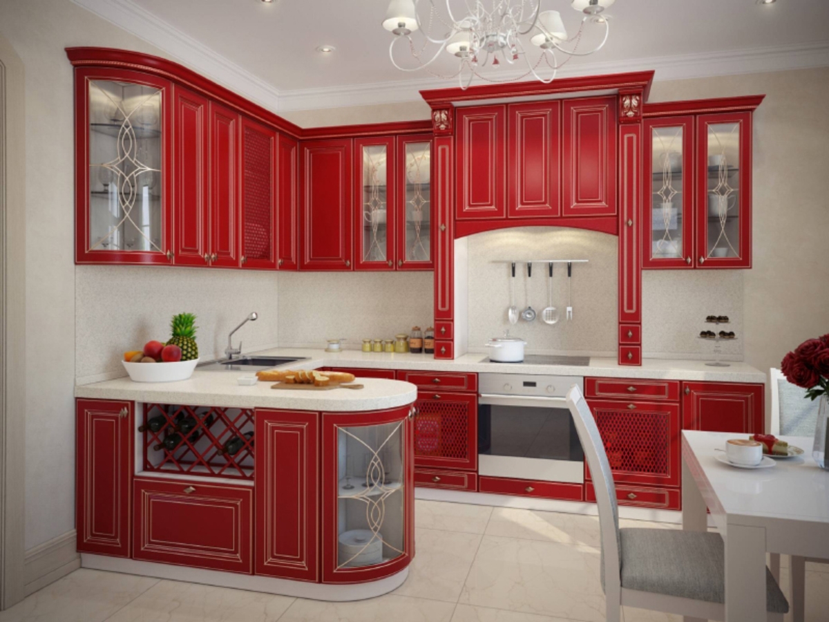 Кухня с островком Евдокия 8 метров